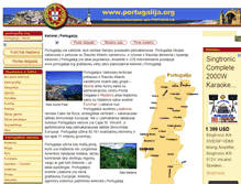 Tablet Screenshot of portugalija.org
